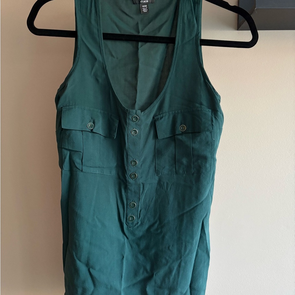Women's Sleeveless Teal Top